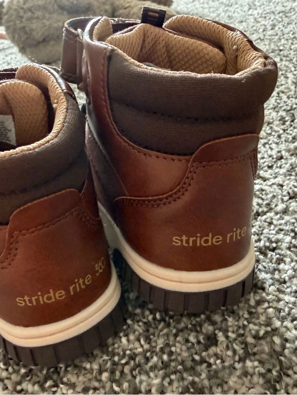 Stride Rite Brown Kids' High-Top Boots